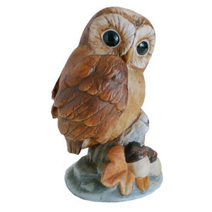Vintage Owl Figurine-Andrea by Sadek #6350 Made in Japan-Pre Owned